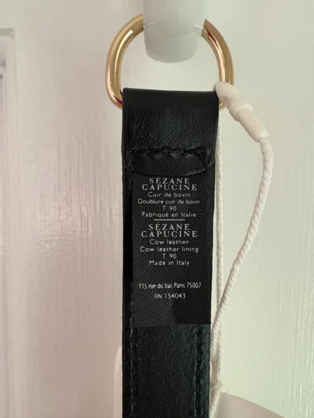 Sezane Capucine Belt Black